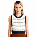 Whipped Ivory Knit Vest